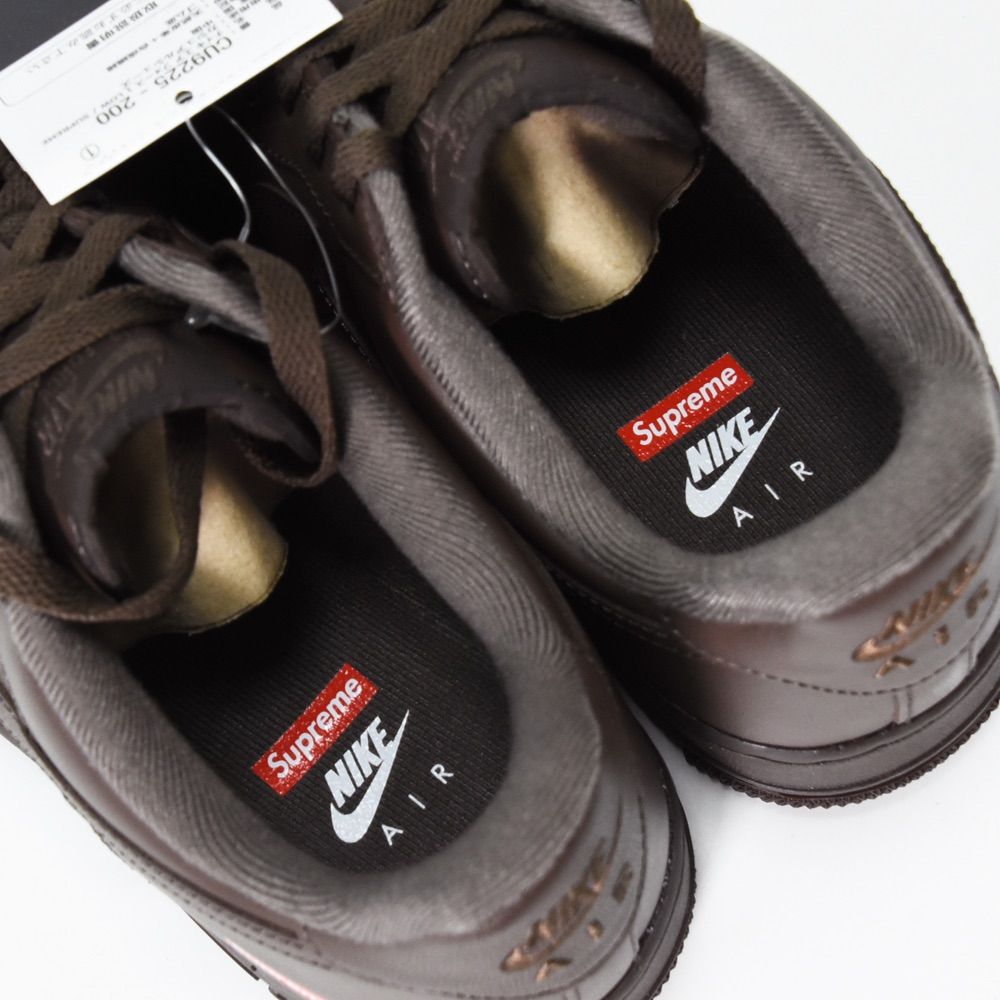 新品 NIKE Supreme AIR FORCE 1 LOW SP Baroque Brown ナイキ