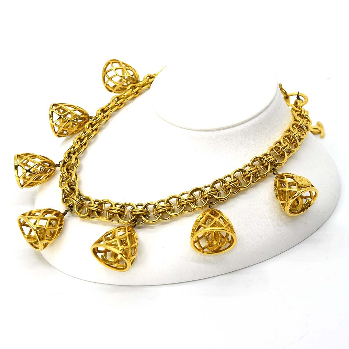 ネックレス CHANEL シャネル ベル ヴィンテージ ゴールドGP H1891