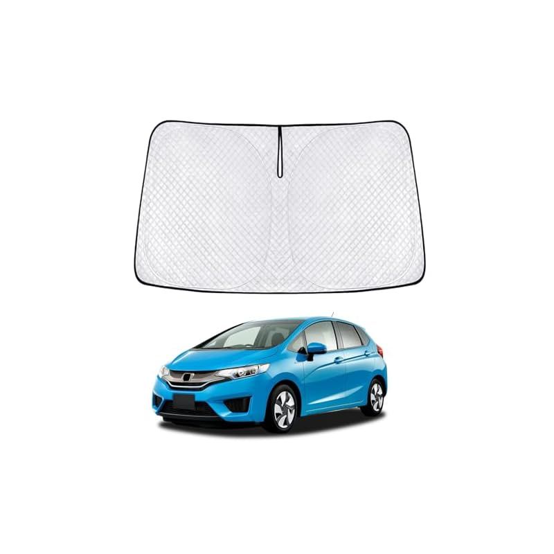 新型 フィット GK3/4/5/6 GP5/6 サンシェード FIT 車種専用 フロントガラス用 サンシェード カーシェード シェードカーテン UVカット 日よけ 遮光 断熱 マルチサンシェード 紫外線カット 高密度生