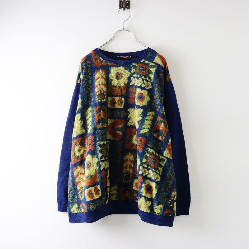 ☆新品☆定価￥36,300 М.＆KYOKO フラワー柄ニットプルオーバー ☆新品☆定価￥36,300 М.＆KYOKO フラワー柄ニットプルオーバー