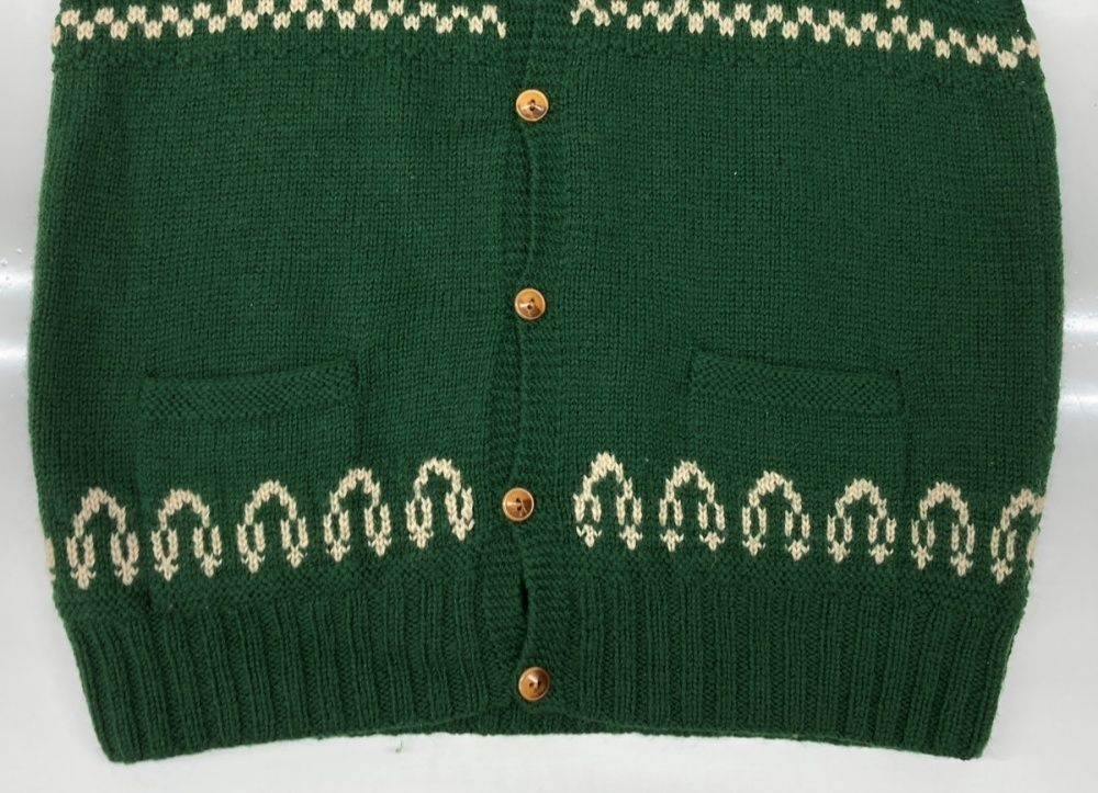 ダブルアールエル　カウチンベスト　トナカイ　三つ星タグ　ノルディック柄 ダブルアールエル RRL 90s WOOL VEST ウール ベスト カウチン