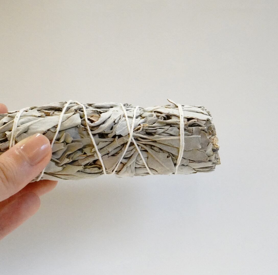 【 ホワイト セージ 】40g サルビア ハーブ アロマ 浄化 瞑想 お香 無農薬 カリフォルニア デトックス おうち時間