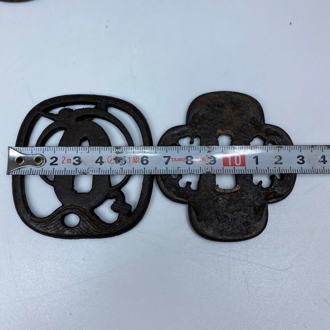 江戸時代　透鍔4点　327g 東里6-1120① 江戸時代 透鍔4点 327g 東里6-1120① 江戸時代 透鍔4点 327g 東里6-1120①