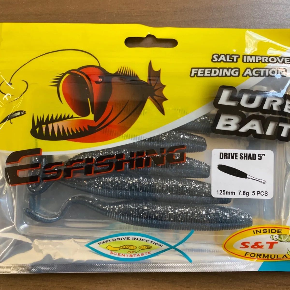 ピンテール ワーム 4色セット 9g 125㎜ ミドスト ルアーセット ワーム