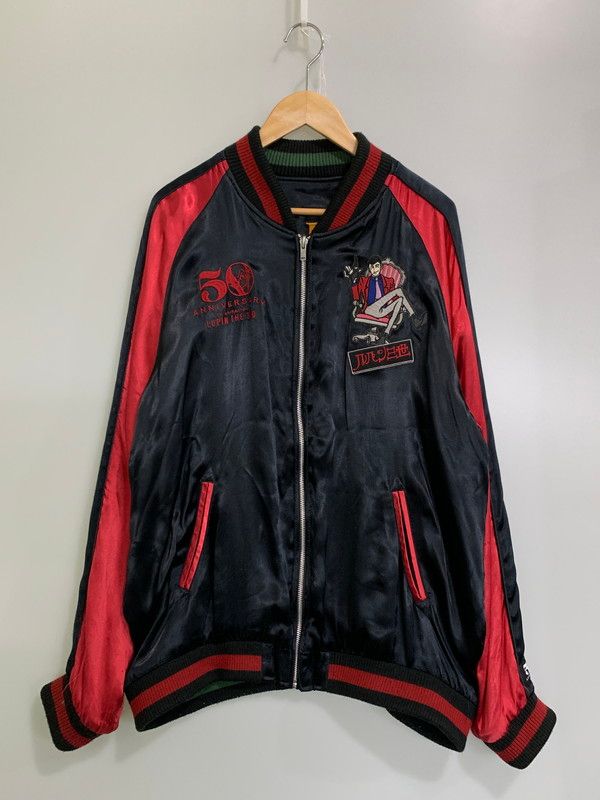 ルパン三世 REVERSIBLE SOUVENIR JACKET リバーシブル スカジャン アウター 147-250602-yn-02-min