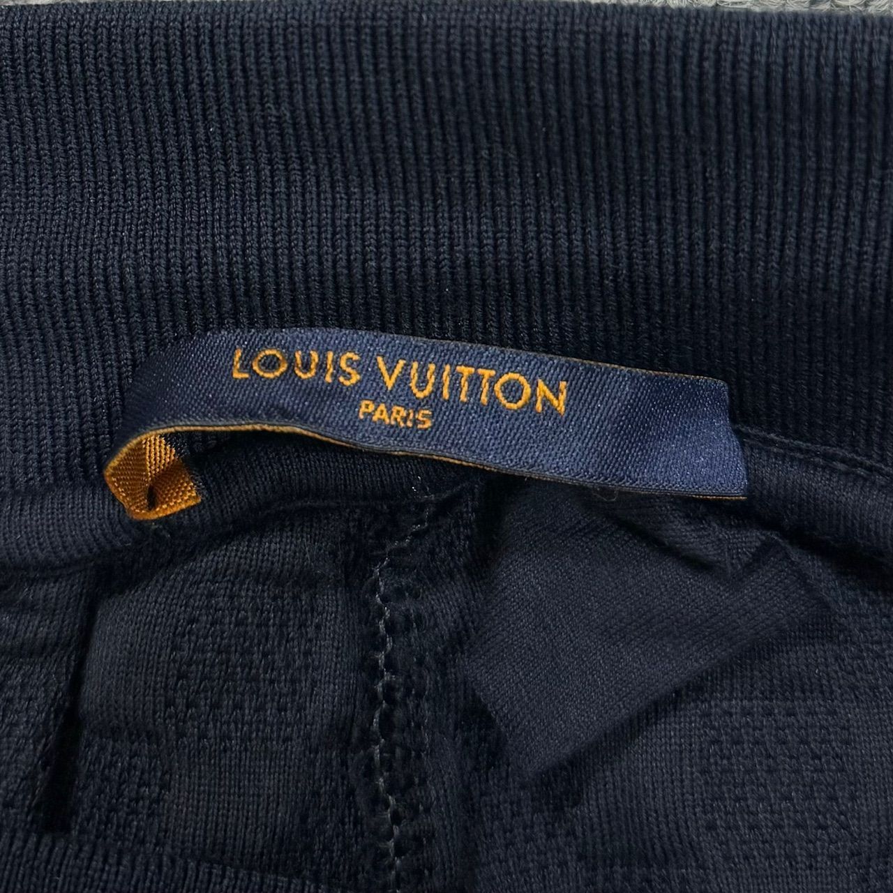 美品 LOUIS VUITTON ダミエ エンボス スウェット ジョガーパンツ ルイ 