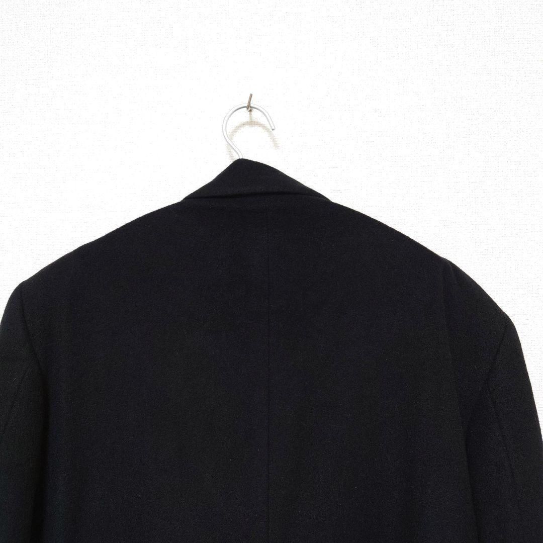 TESTA VIERA 最高級カシミヤ100% ロング ステンカラーコート 黒色 TESTA VIERA 最高級カシミヤ100% ロング ステンカラーコート 黒色