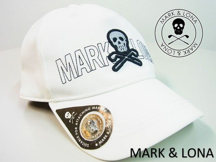 正規☆MARK&LONA マーク&ロナ☆G.O.D Cap W/Ball Marker アイアンスカル刺繍ロゴキャップ【MLF-2A-FC20】 ホワイト白【本物保証】マーカー付 - メルカリ