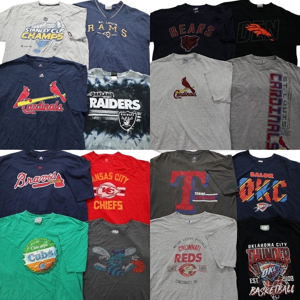 古着 5点セット ゲームシャツ XLarge まとめ売り NFL NHL 古着卸 