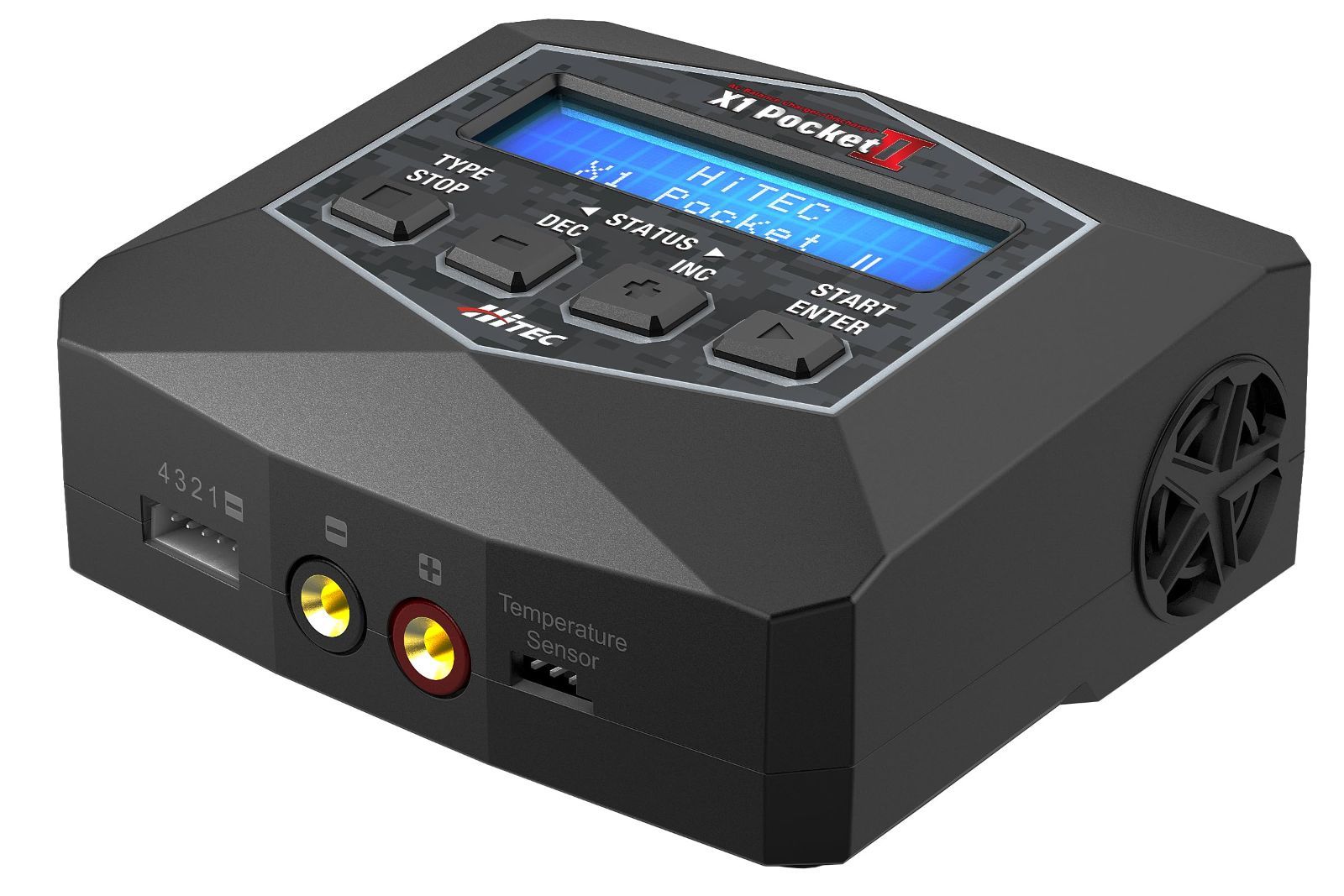 【特価セール】PocketII 日本正規品 X1 44306-B ACバランス充・放電器 ブラック ハイテック