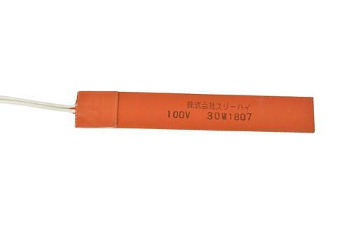 ThreeHighシリコンラバーヒーター 両面テープ付き リード線延長1m 100V30W25mmx150mmSR100-30-25-150-P-L1