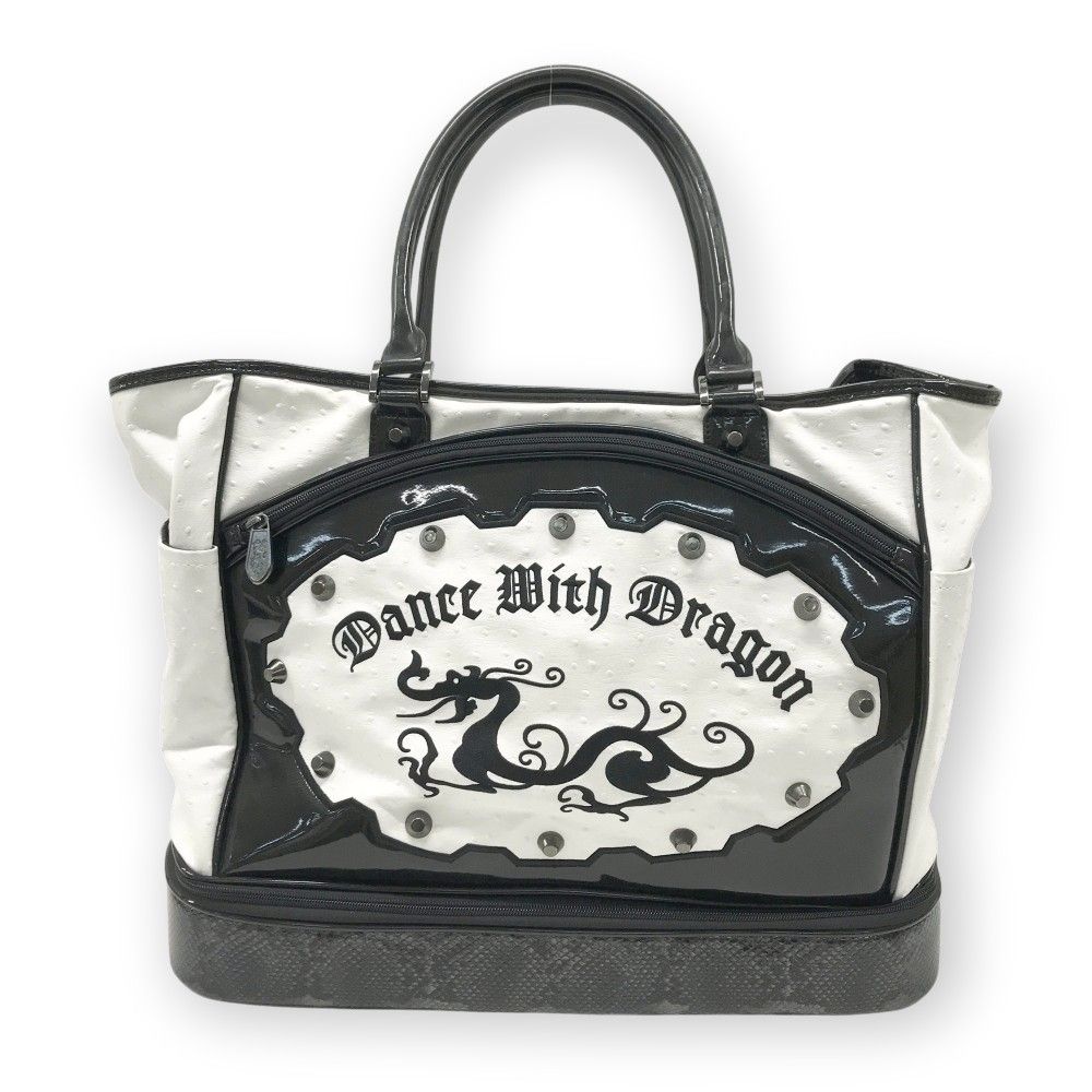 DANCE WITH DRAGON ボストンバッグ ホワイト Dance With Dragon（ダンスウィズドラゴン） ボストンバッグ 白