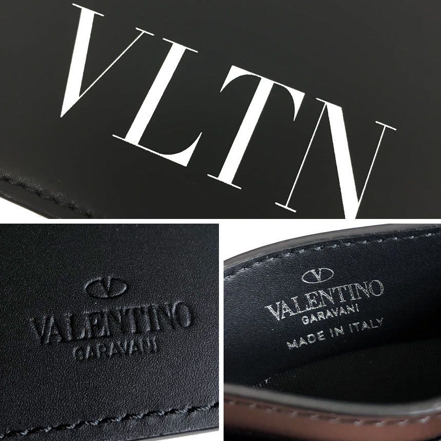Valentino ヴァレンティノ VLTN カードケース 名刺入れ ブラック 黒 美