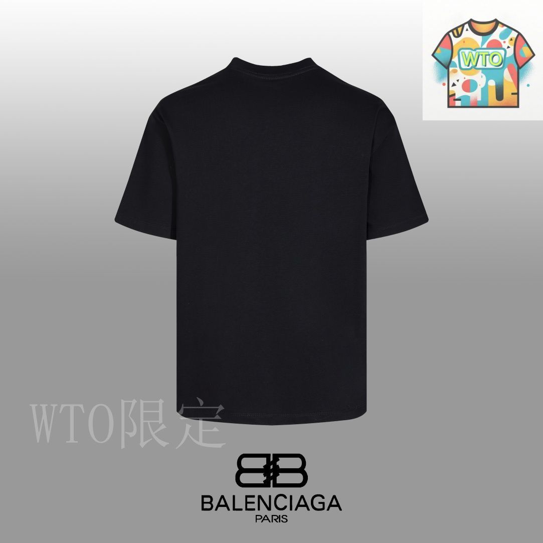 バレンシアガ 24SS クラシックロックロゴ プリントスリーブTシャツ バレンシアガ 24SS クラシックロックロゴ プリントスリーブT