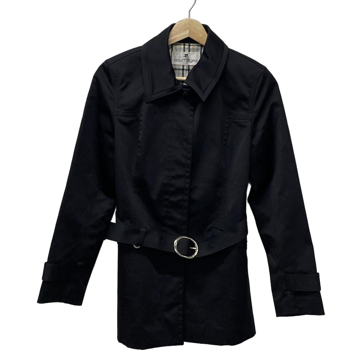 courreges✩クレージュ✩コート COURREGES(クレージュ) コート サイズ7 S レディース - 黒 長袖