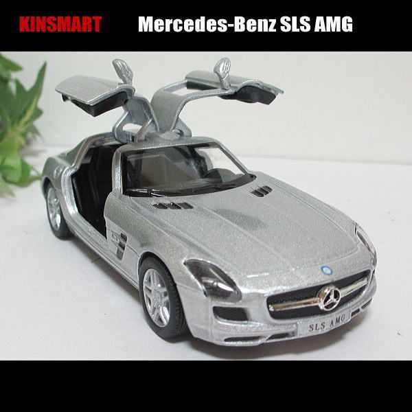 1/36メルセデス-ベンツ/SLS AMG(シルバー)/KINSMART/ダイキャストミニカー