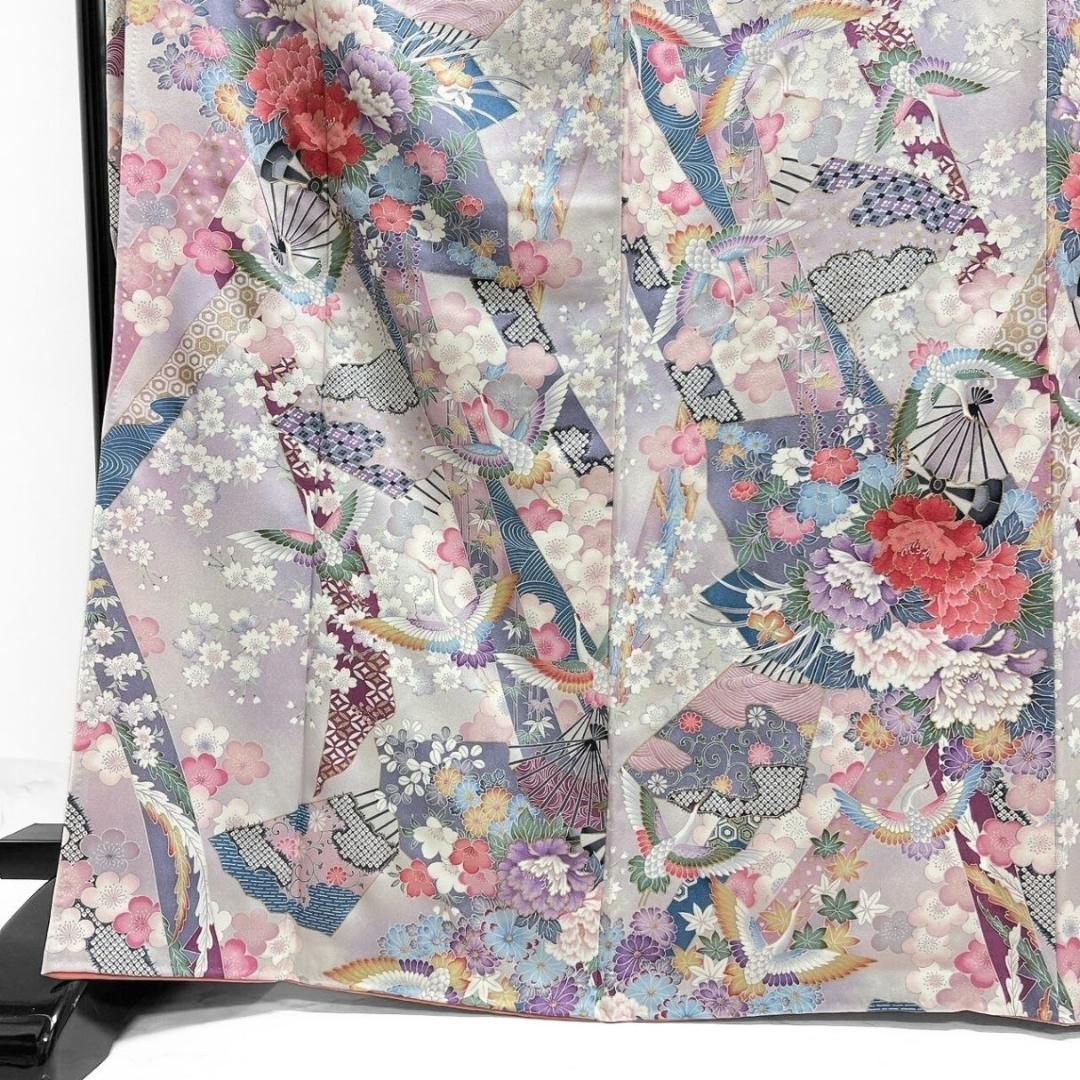 束熨斗 牡丹 梅花 桜花 鶴 振袖 襦袢セット 着物 014a p - メルカリ