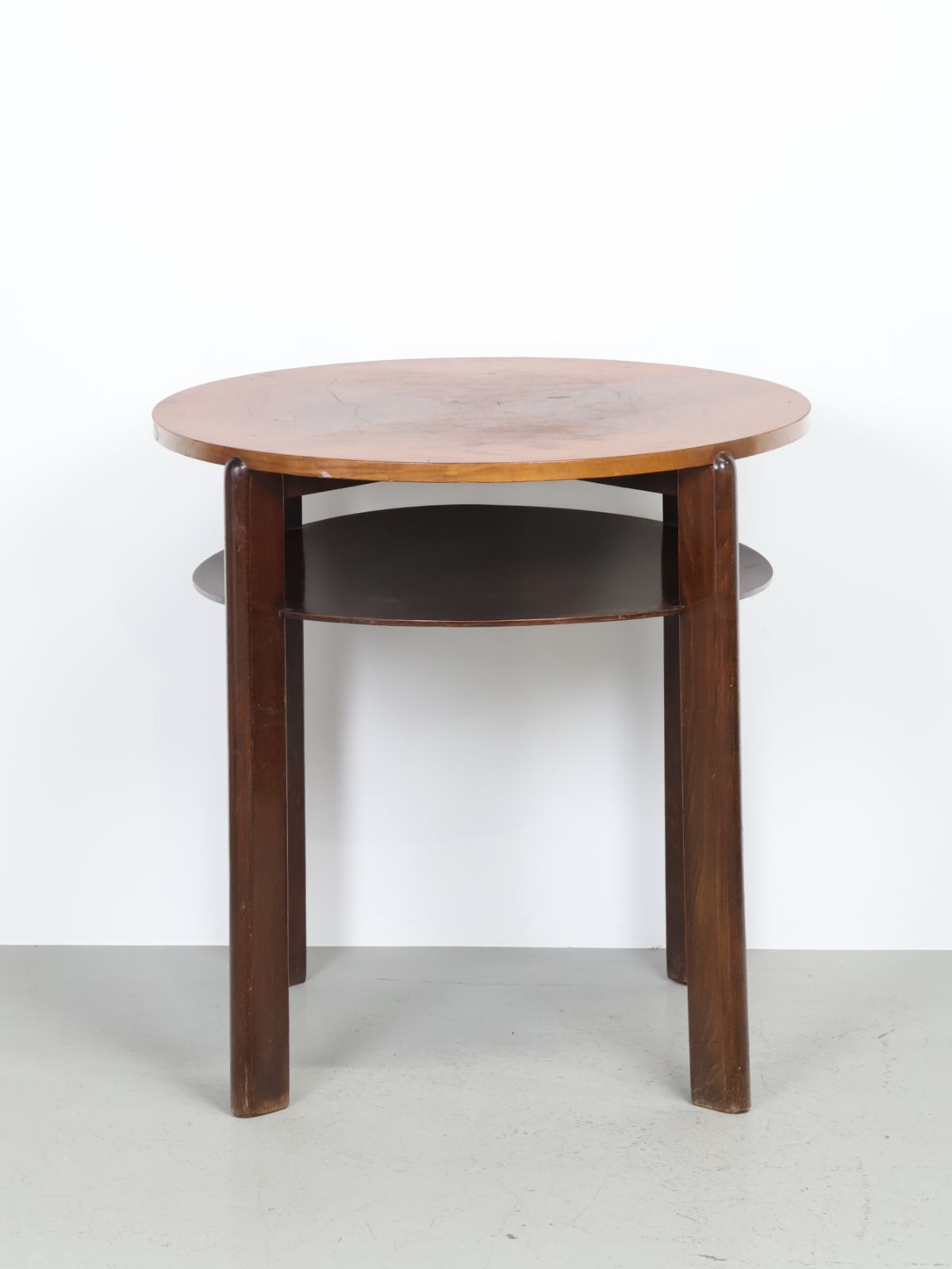 ヴィンテージ 木製 テーブル ラウンドテーブル 店舗什器 ヴィンテージ