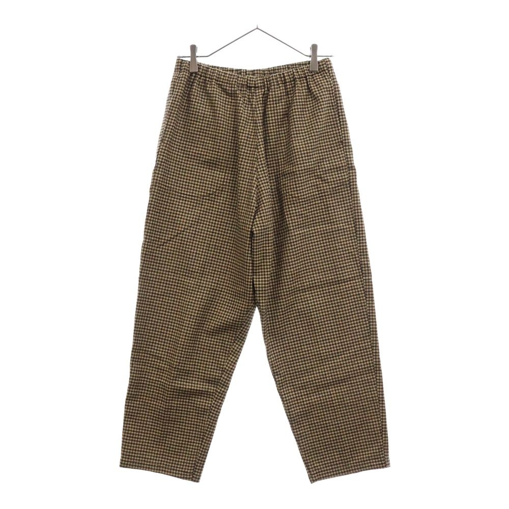 ダントン　DANTON　ウールフランネルイージーパンツ　チェック　Bshop