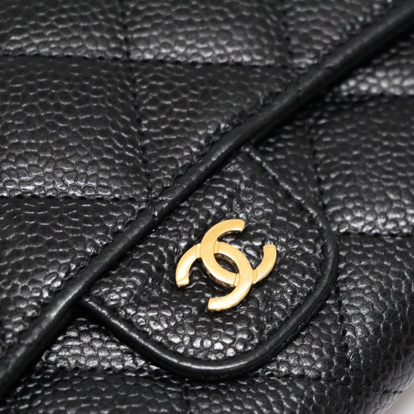 シャネル CHANEL クラシックロングフラップウォレット 三つ折り長財布  