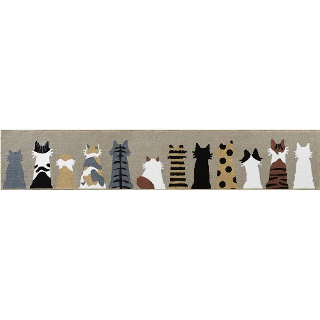 【迅速発送】オカトー(Okato) mysaキッチンマット45×240(キャットグレージュ)