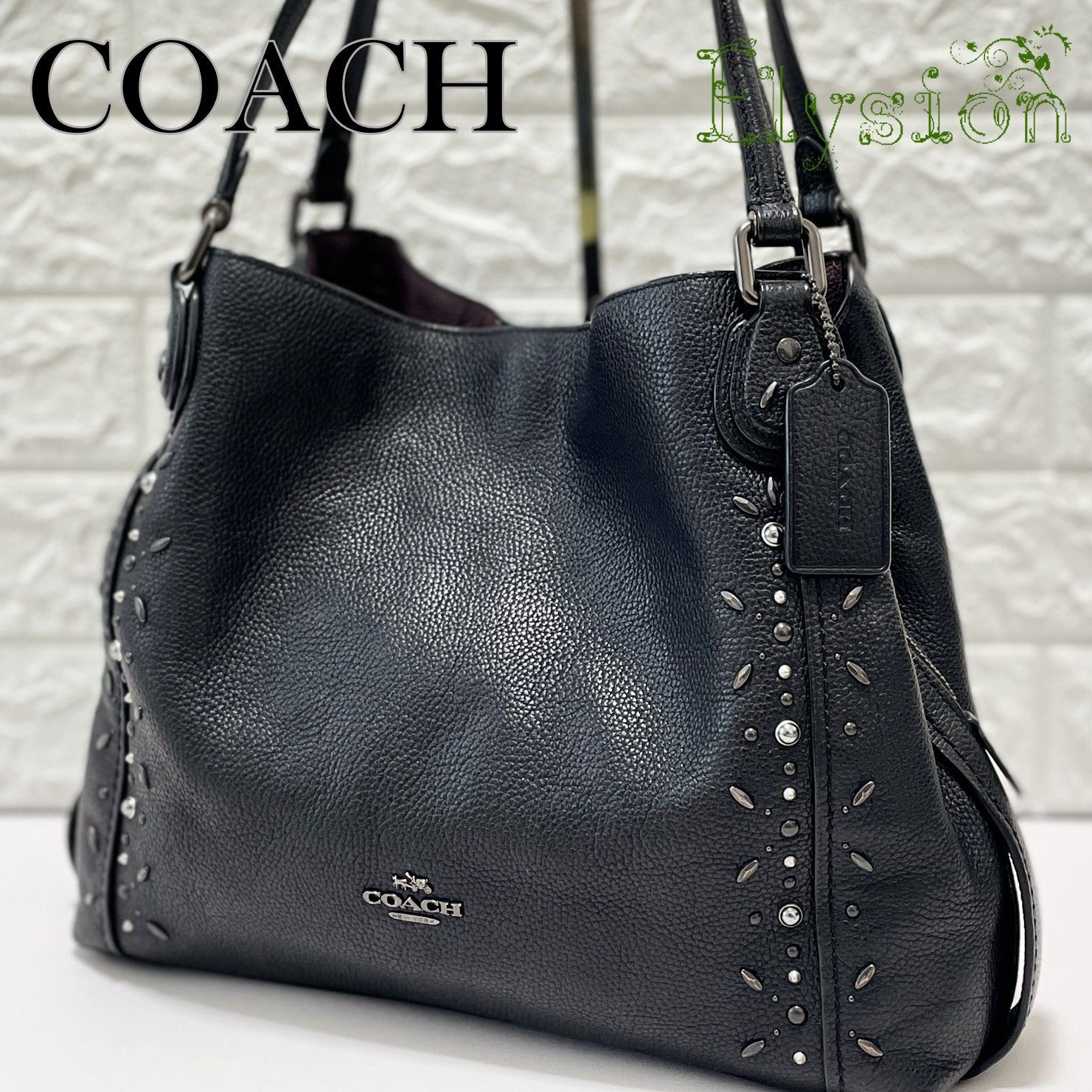 ☆美品☆ COACH コーチ 22794 ショルダーバッグ トートバッグ ブラック
