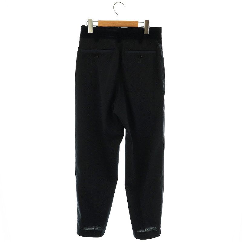 Sacai サカイ パンツ ネイビー×ブラック サイズ：0 サカイ sacai Suiting Pants パンツ テーパード ジッパーフライ