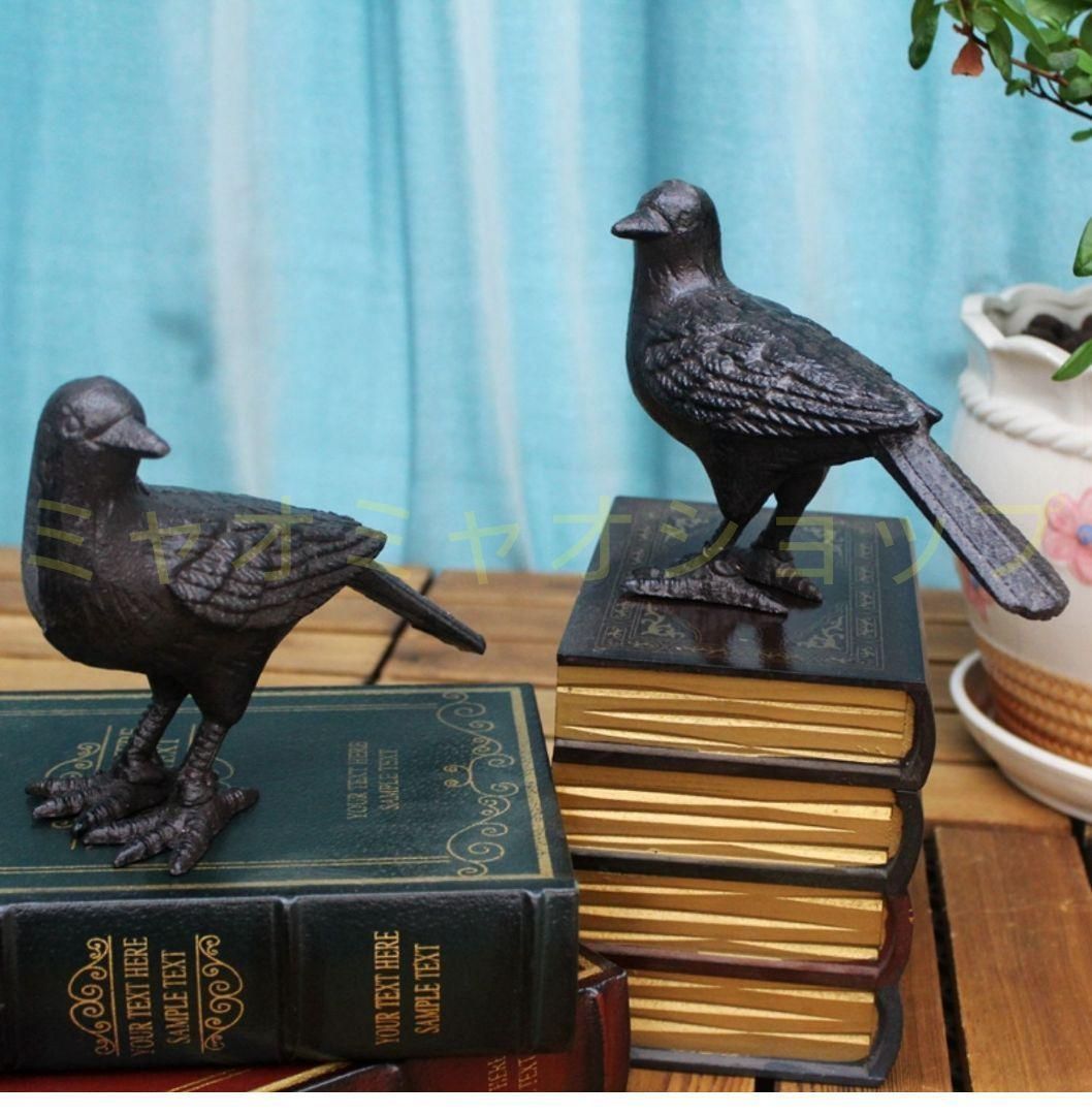 鉄器 小鳥 庭リビングテレビ棚 ワイン棚 玄関 本棚 装飾品 工芸