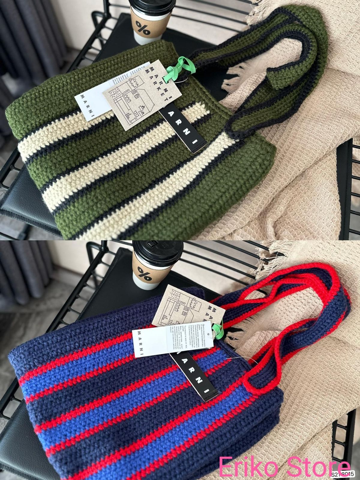 新品未使用  MARNI MARKET マルニスフラワーカフェ ハンモックバッグトートバッグ