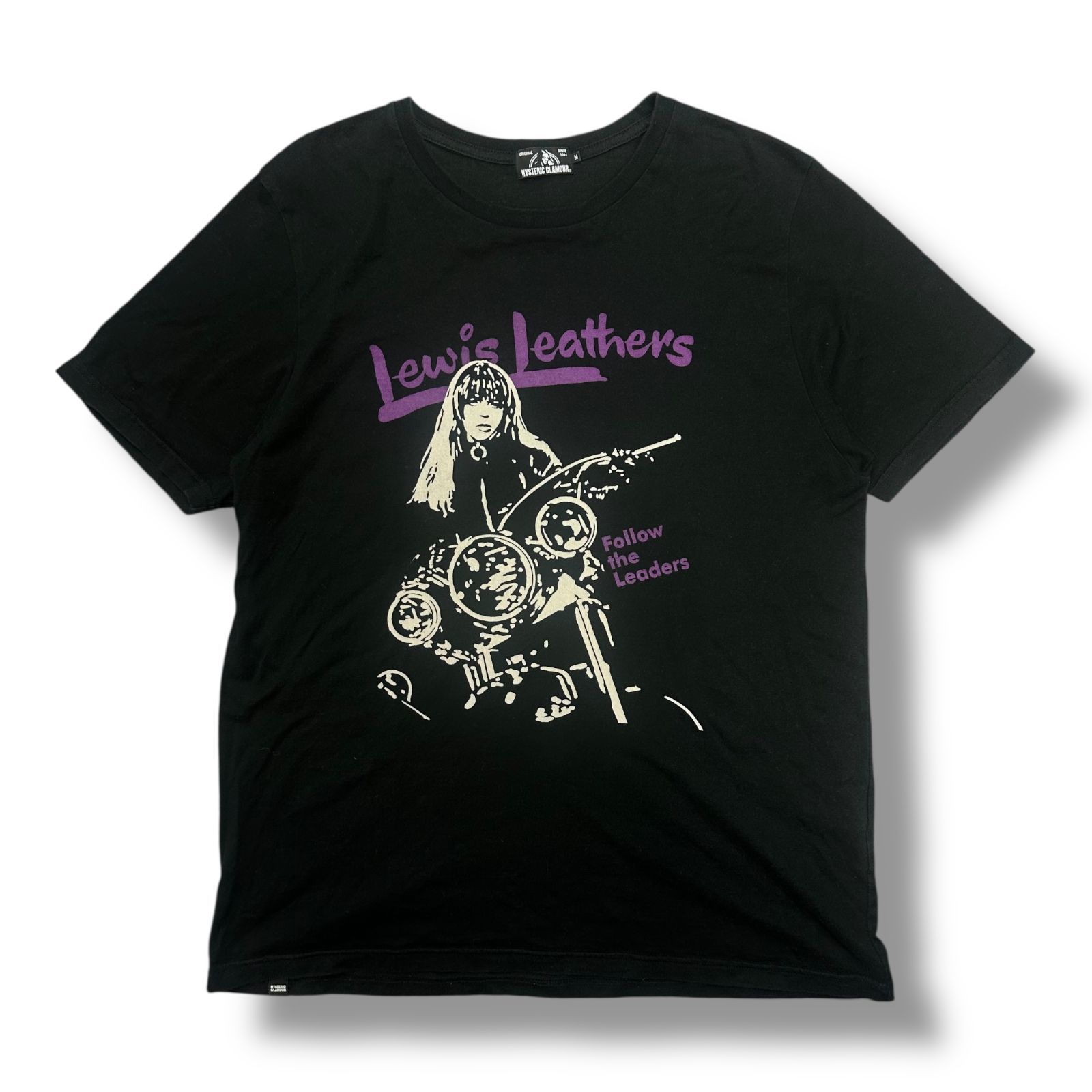 【美品】hysteric glamour Tシャツ HYSTERIC GLAMOUR × Lewis Leathers ガールプリントTシャツ