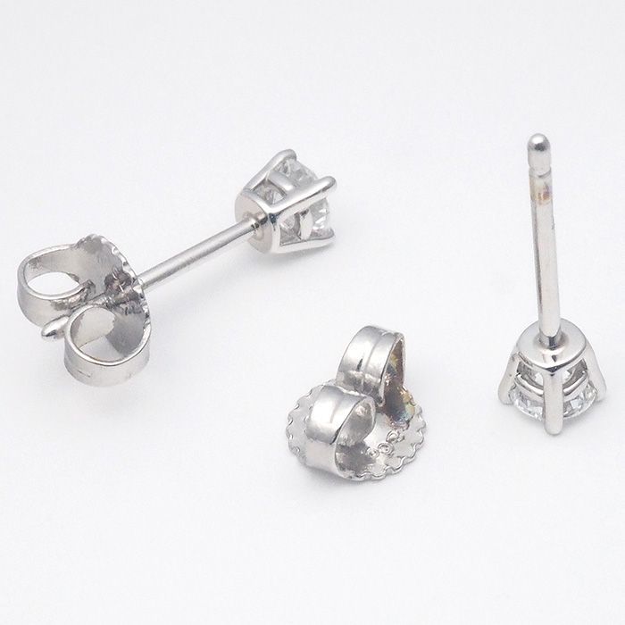 ティファニー TIFFANY&Co. ダイヤモンド ソリティア ピアス Pt950 仕上