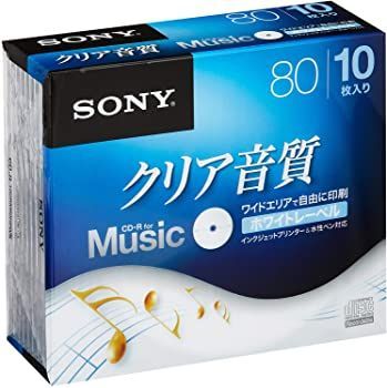 ソニー CD-R オーディオ 10枚パック 10CRM80HPWS