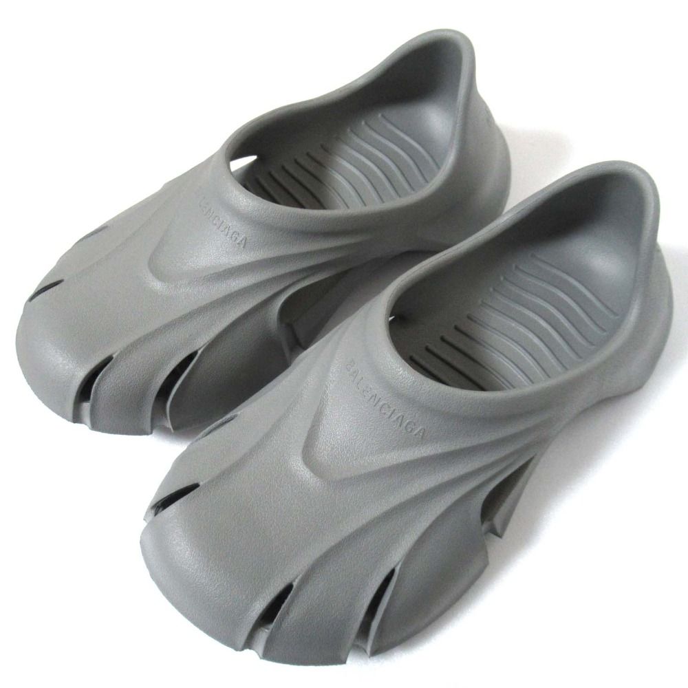 未使用 BALENCIAGA バレンシアガ MOLD CLOSED モールドクローズド ラバーサンダル シューズ 692595 27cm グレー メンズ 古着 中古 USED 未使用 BALENCIAGA バレンシアガ MOLD CLOSED モールドクローズド