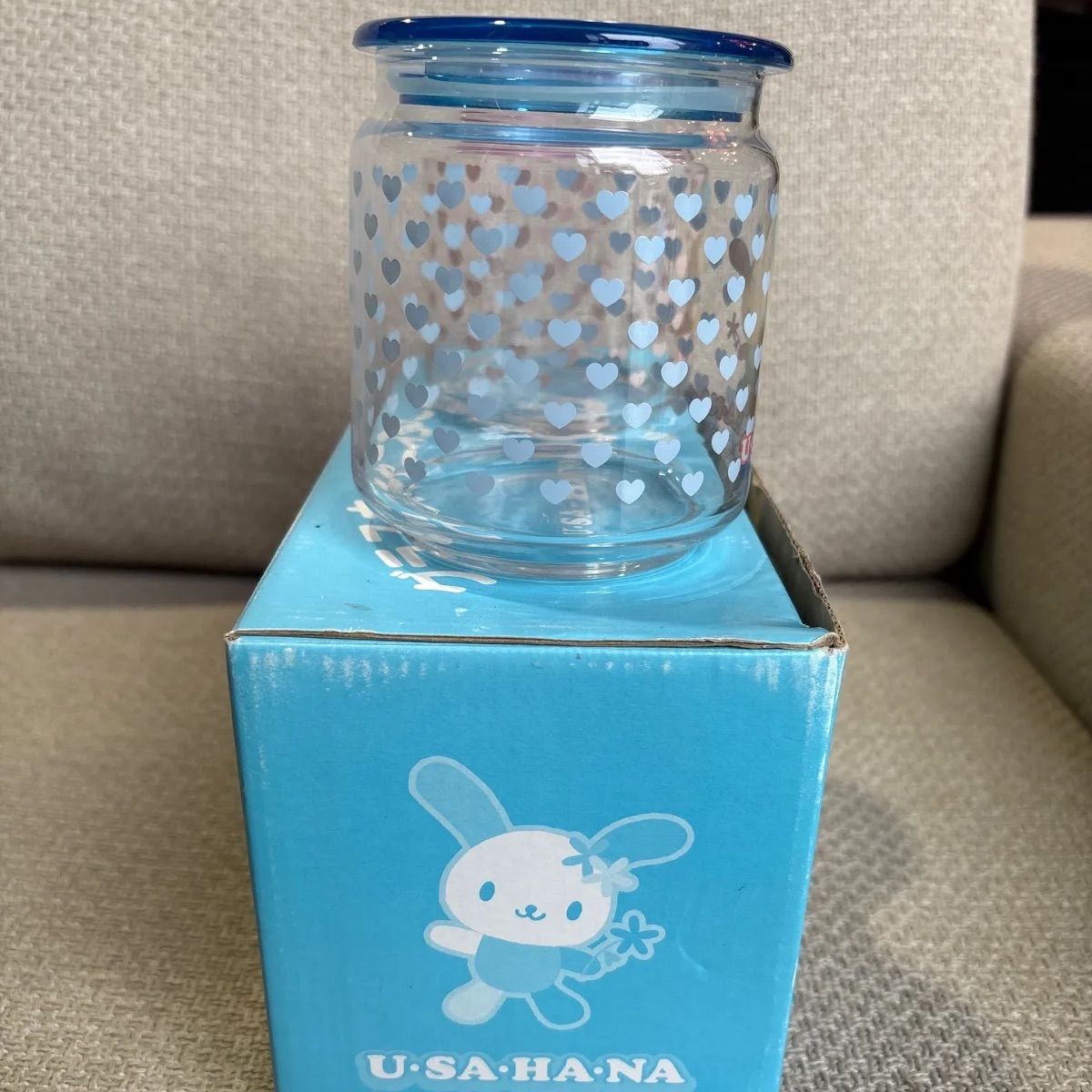 🌼SANRIO/USAHANA】箱入り未使用品グラスキャニスターセット サンリオ 🌼SANRIO/USAHANA】箱入り未使用品グラスキャニスターセット サンリオ