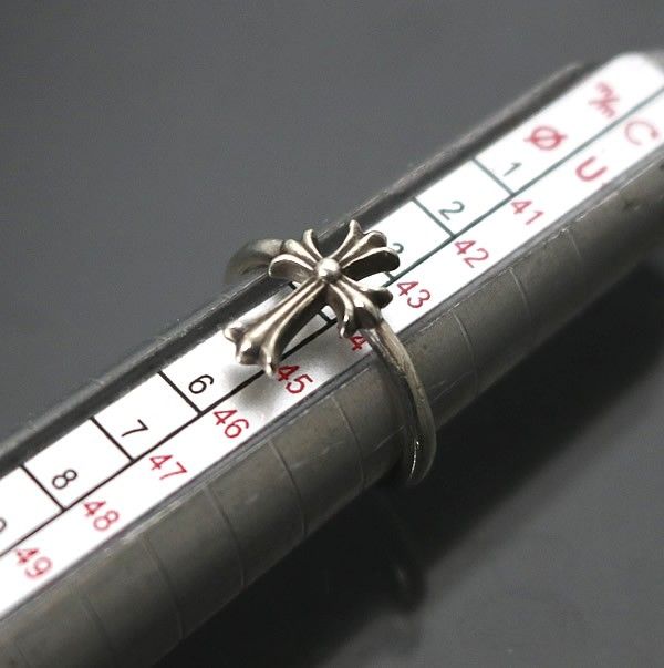 CHROME HEARTS 銀座店 クロムハーツ バブルガム CHクロス リング 指輪 メンズ シルバー SV925 約4号 100681 WWW_SHINETEETH_COM