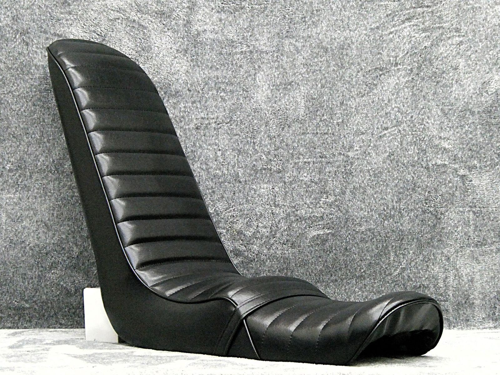 GS400 黒皮 50cm 三段シート 補強入 あんこ抜き 完成品GS400E鉄ベース 段シート タンデム へっぽこ社長 外装