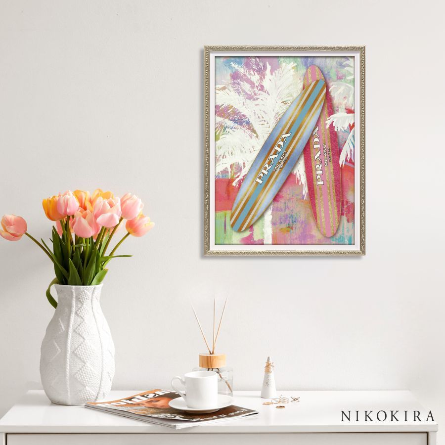 PRADA typeアートインテリアポスター.#229プラダサーフボード PRADA