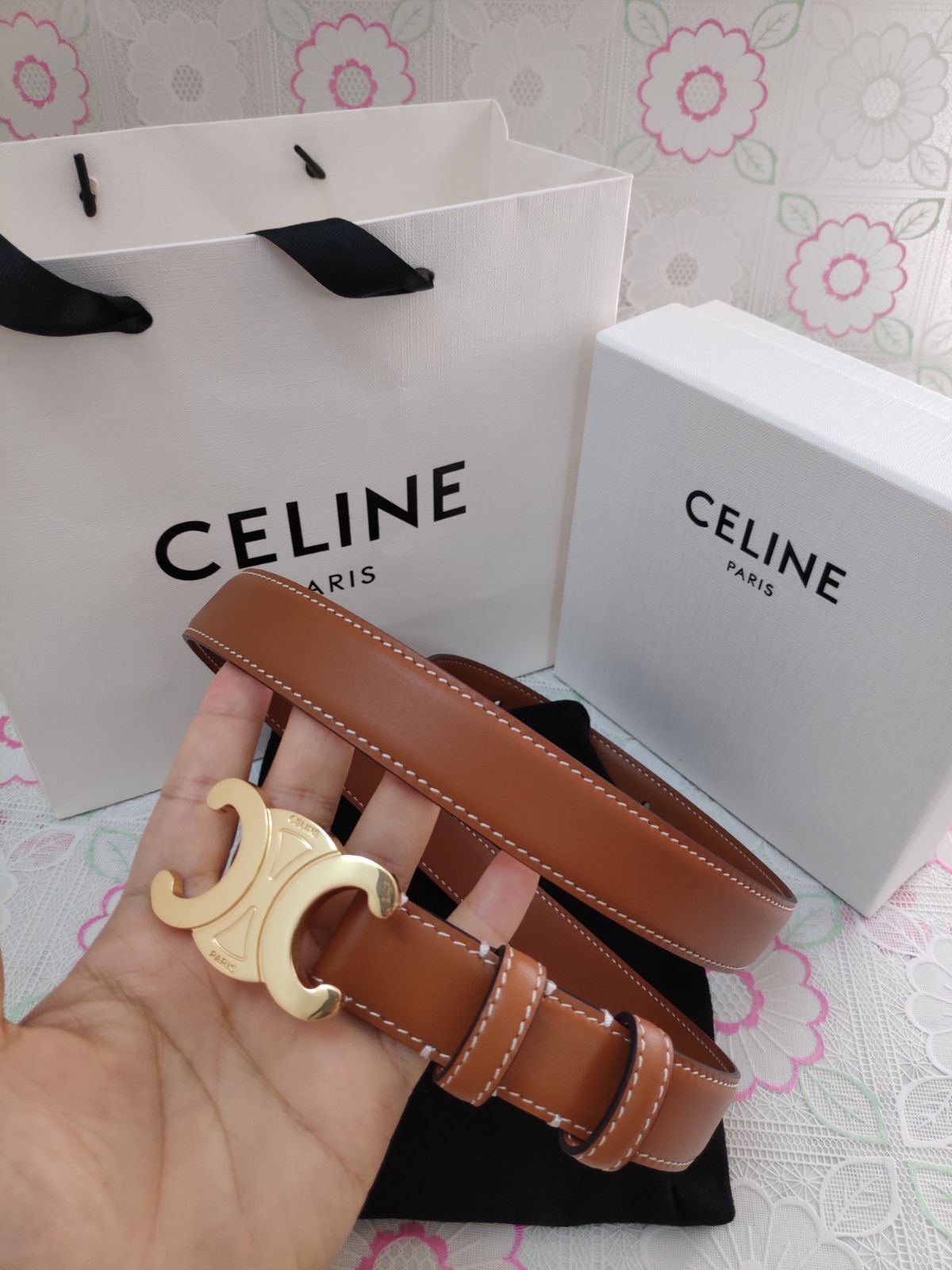 レザーベルト 金色金具