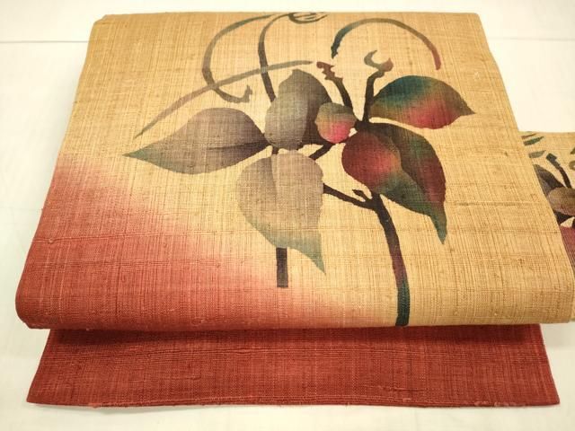 平和屋着物○八寸名古屋帯 幾何学文 正絹 逸品 CAAY9792hy