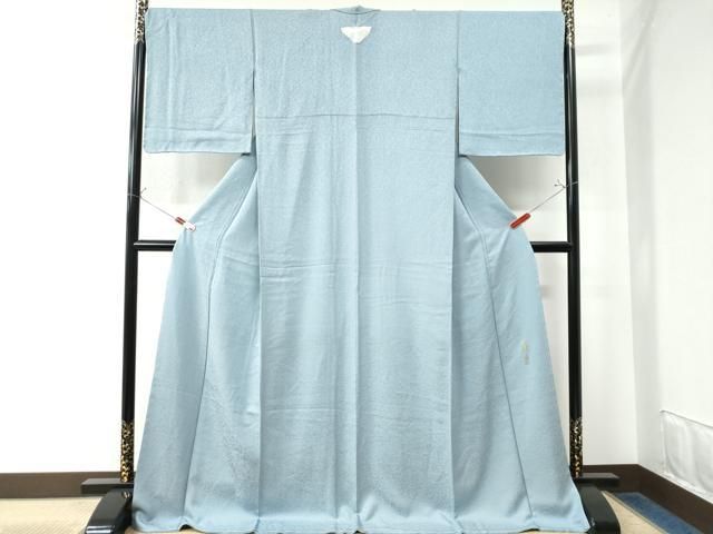 平和屋着物□本草木染作家 瑞寶 色無地 二藍色 正絹 逸品