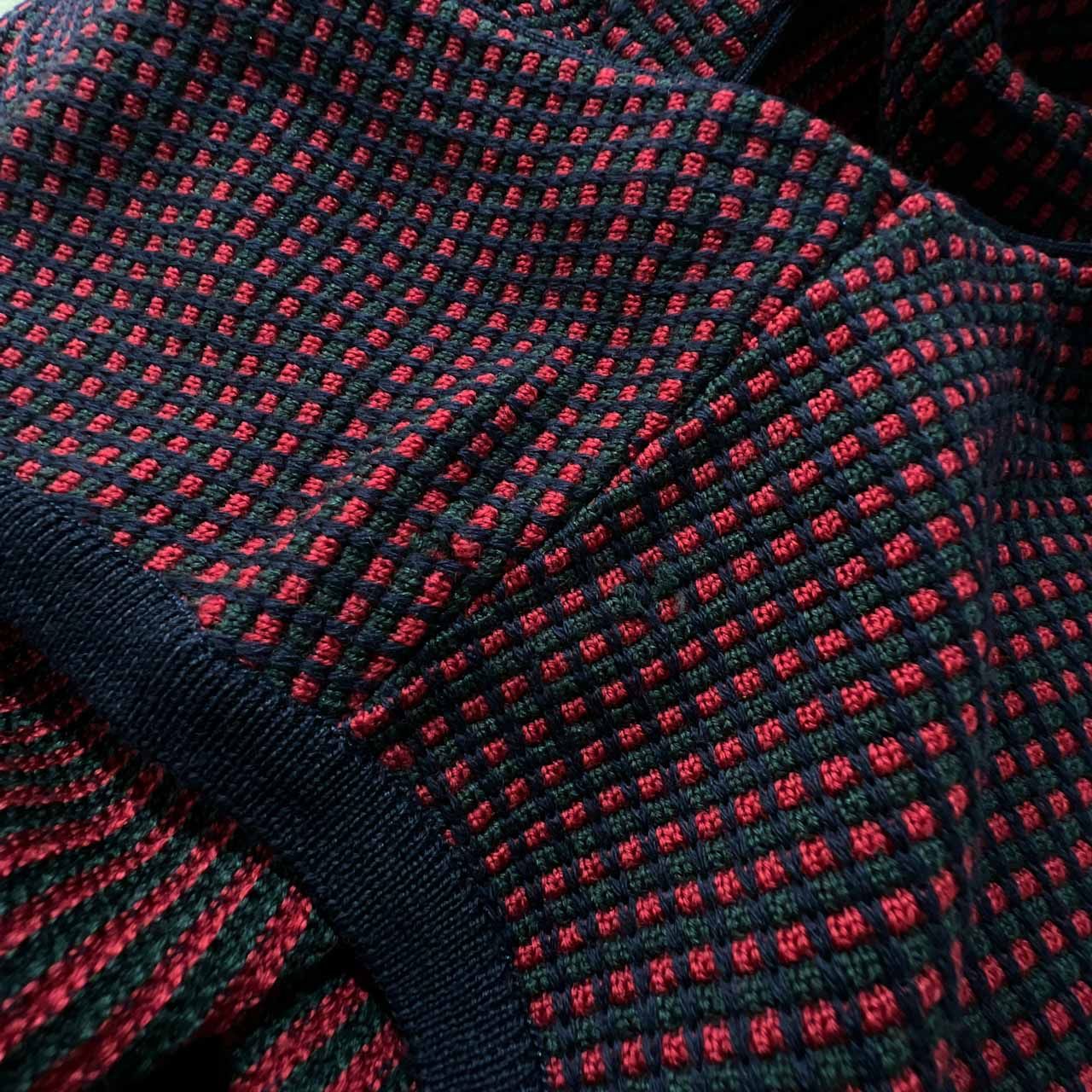 Burberrys バーバリー ロゴ刺繍 前ボタン ウールニット ベスト /レッド