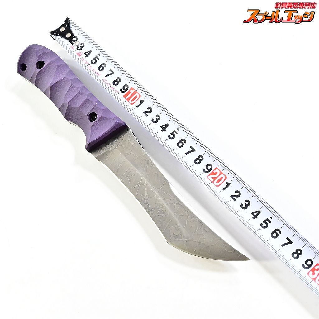【マサユキナイフ】 風牙 フウガ OU-31 パープルG10 エッチング&サテン