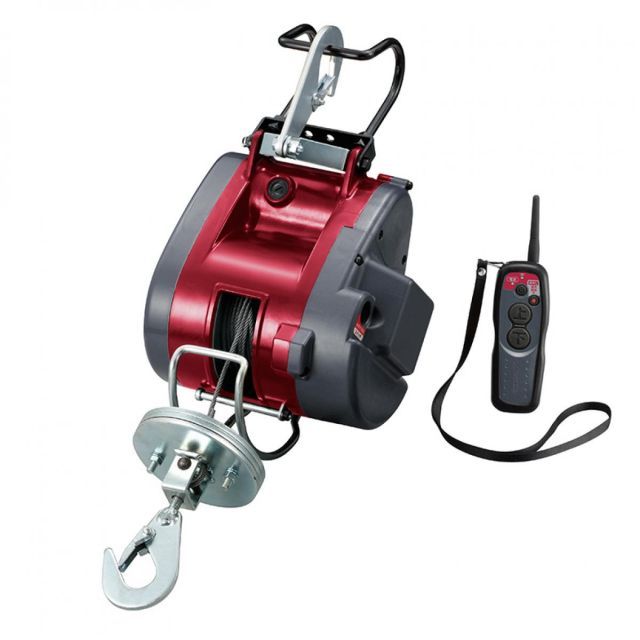 京セラ 旧リョービ リモコンウインチ AWI62RC プロ用 遠隔操作 約30m 速度2段階 最大吊揚荷重 60kg ウインチ