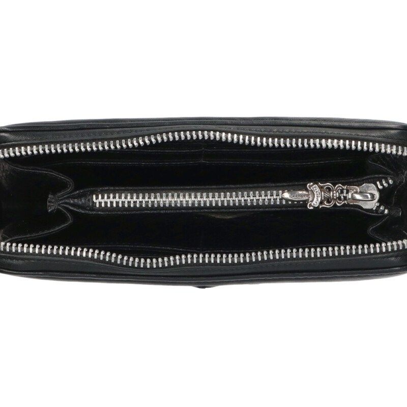  クロムハーツ REC F ZIP BS BSフ 装飾ラウンドジップレザーウォレット財布 メンズ その他 小物