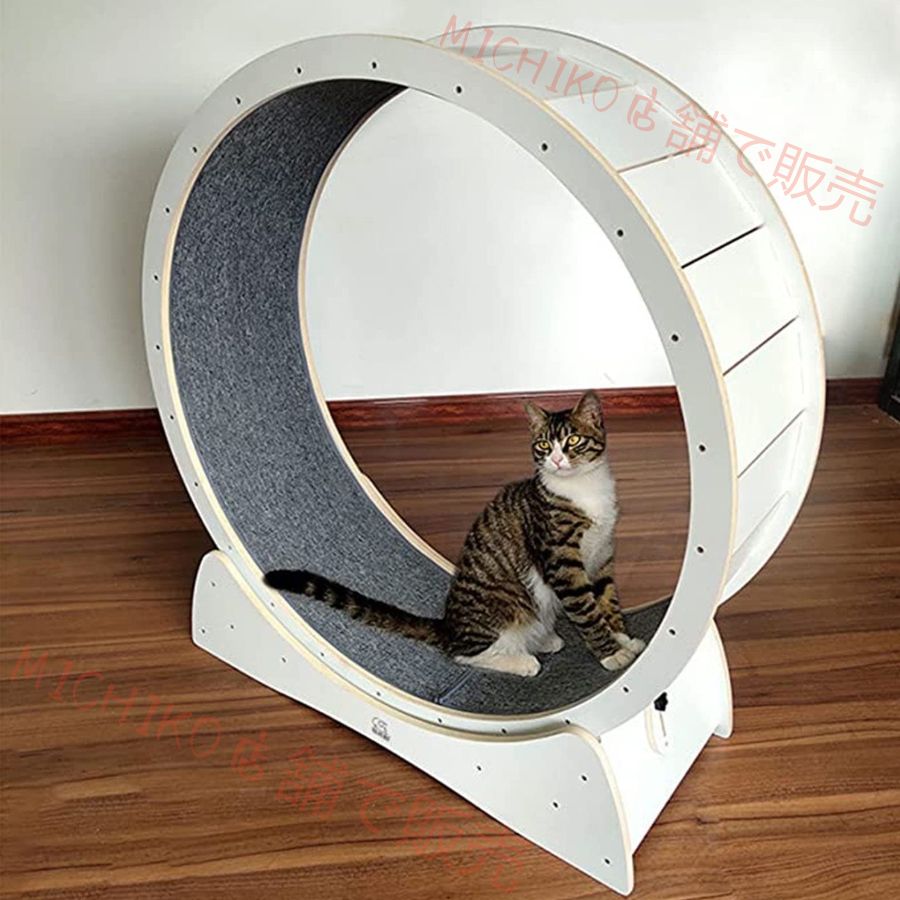 猫 ランニングホイール キャッホイール キャットランニングホイール 低騒音 大型 無垢材 猫ランニングマシン 環境保護 ペット用家具 猫の回し車 観覧車 猫研削爪 おもちゃ キャットタワー ローラーキャットクライミングフレーム