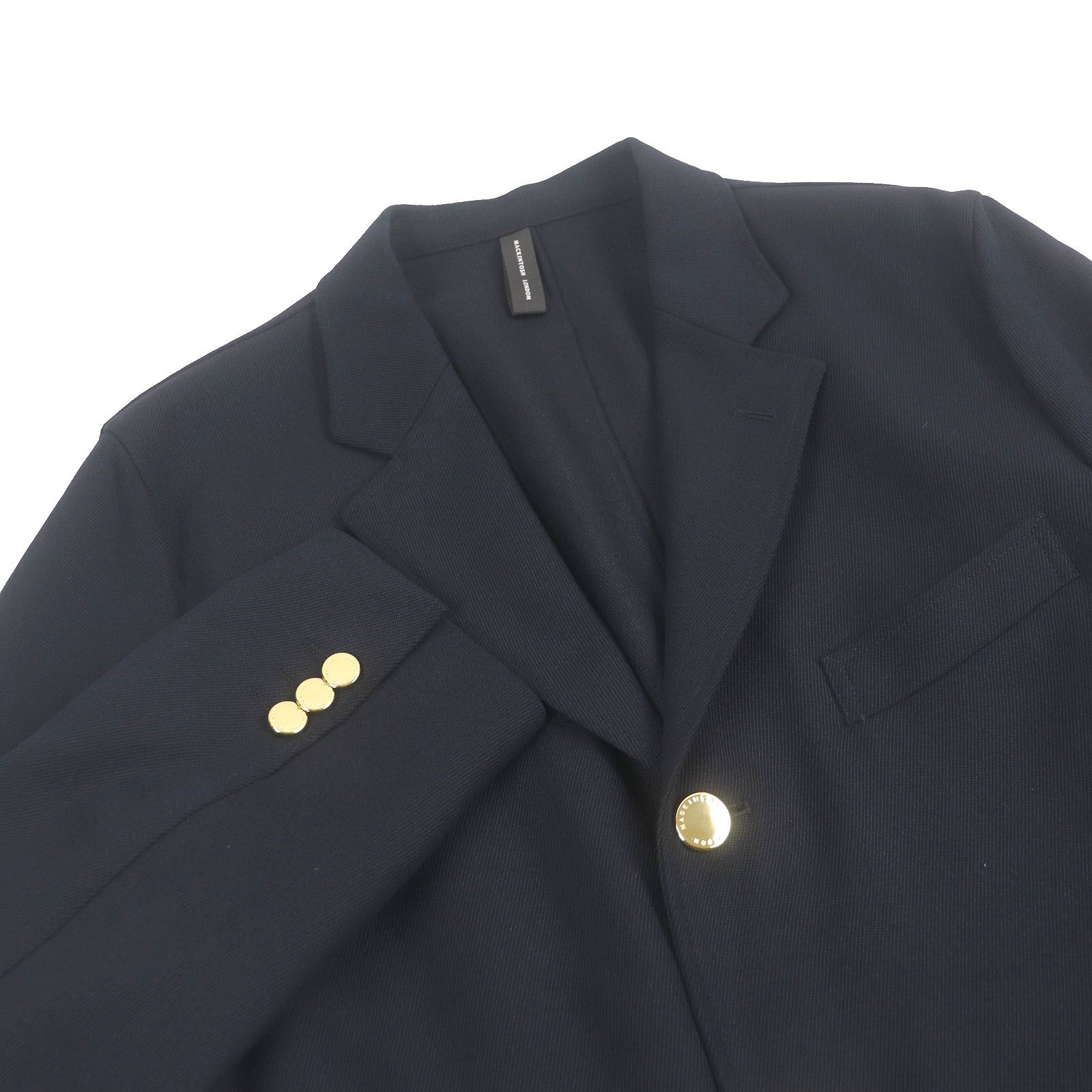 【未使用】マッキントッシュロンドン　金ボタン　紺ブレザー　ジャケット　44 極美品□MACKINTOSH LONDON マッキントッシュ ロンドン 金ボタン
