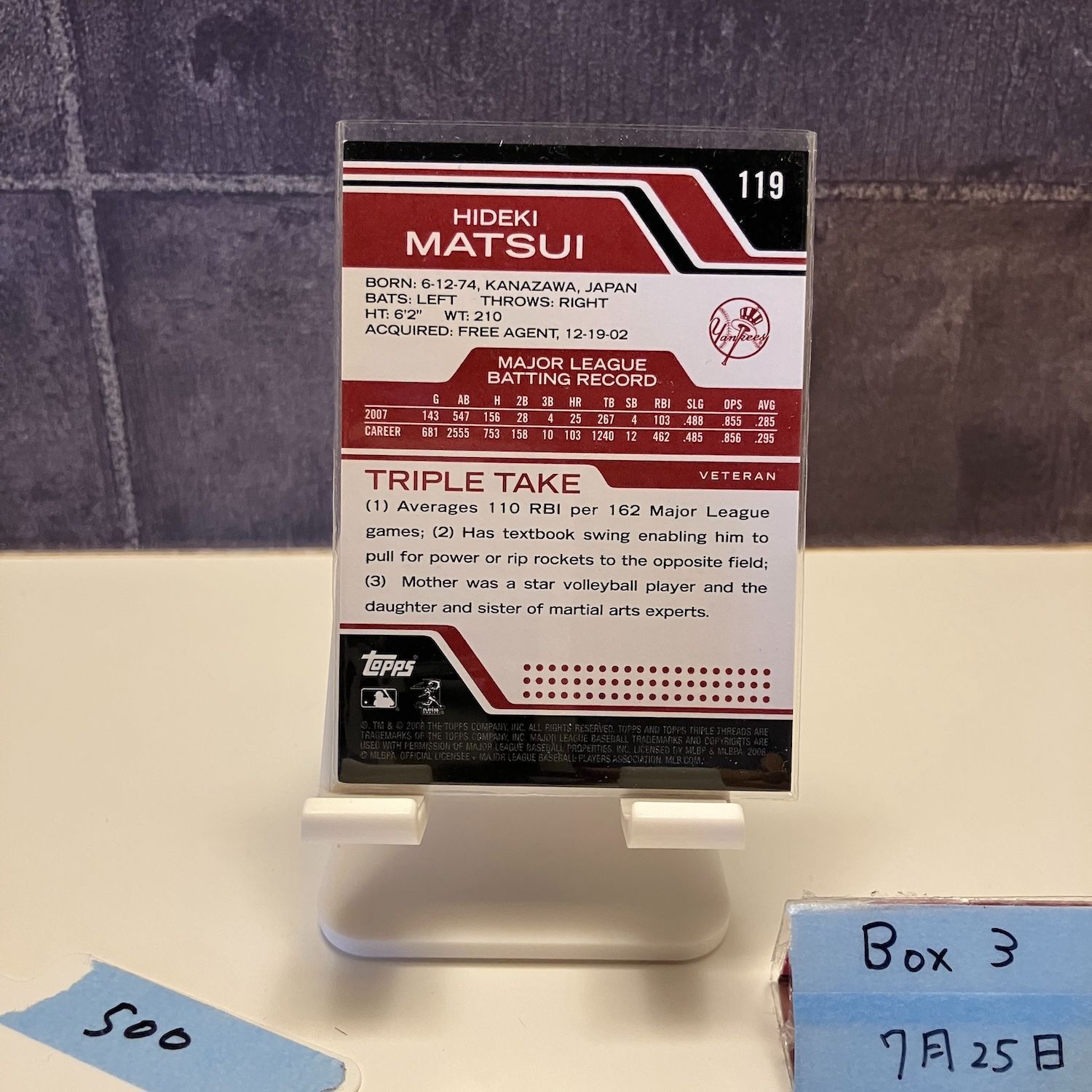 2006 Topps Triple Threads 松井秀喜 0097/1350 ニューヨーク