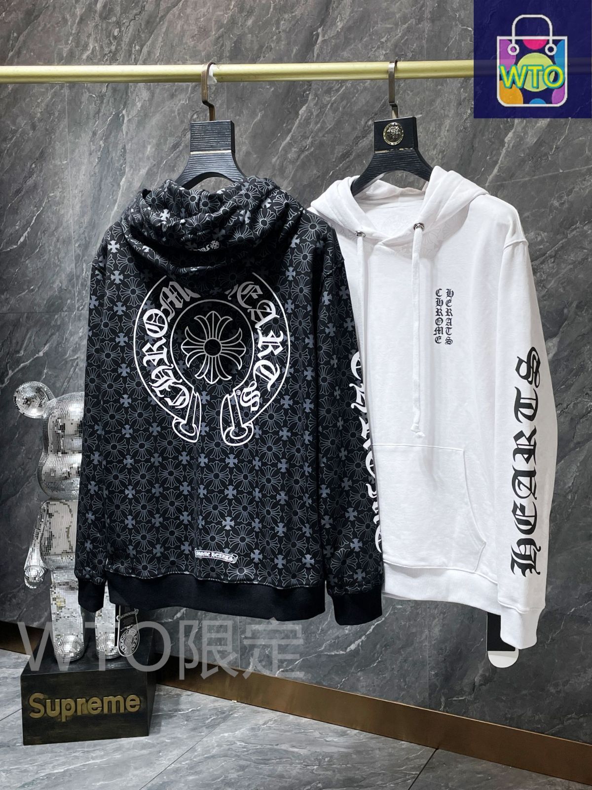 【CHROME HEARTS】ホースシュー モノグラム ジッパーフーディ クロムハーツ ホースシュー刺繍パーカー - SRM – SHENGLI ROAD