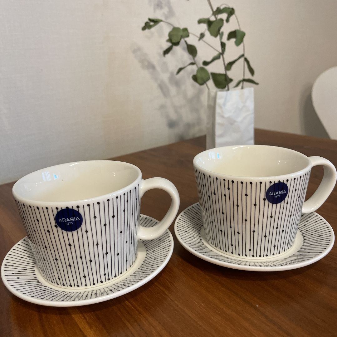 アラビアマイニオカップ&ソーサー2客セット