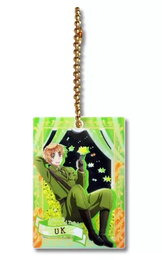 ヘタリア　イギリス　キラ⭐︎シャカ　アクリルキーホルダー キーホルダー・マスコット(キャラクター) イギリス キラ☆シャカ